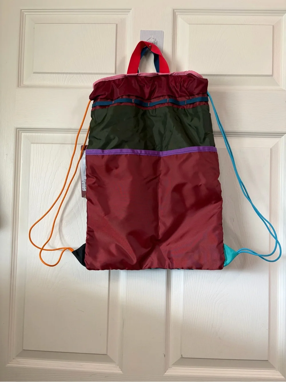 Cotopaxi Colorblock Drawstring Backpack in Teal & Navy NWT